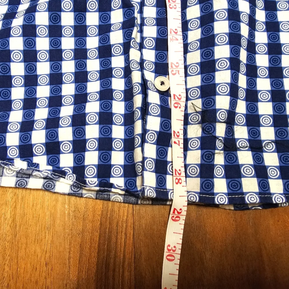 Marvel Captain America Shield Pattern Button Down - Picture 8 of 9